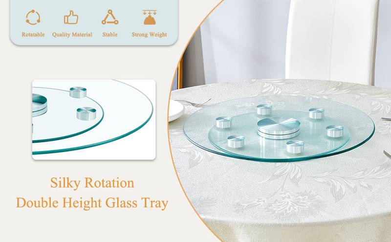 Spin & Store Round Glass Organizer