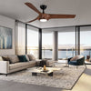 Chic Wood Grain LED Ceiling Fan