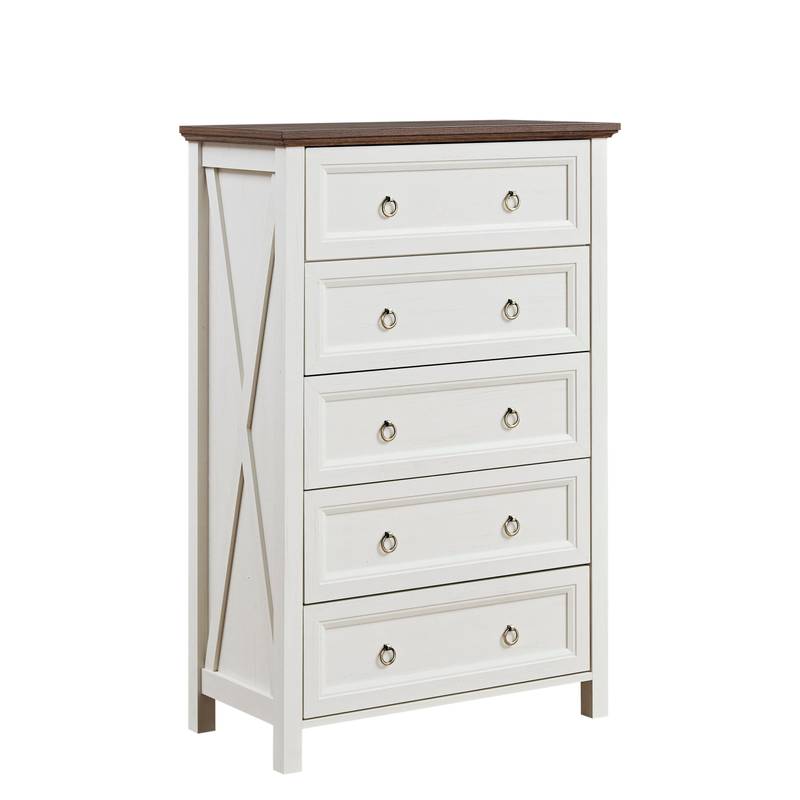 Rustic Charm 5-Drawer Dresser