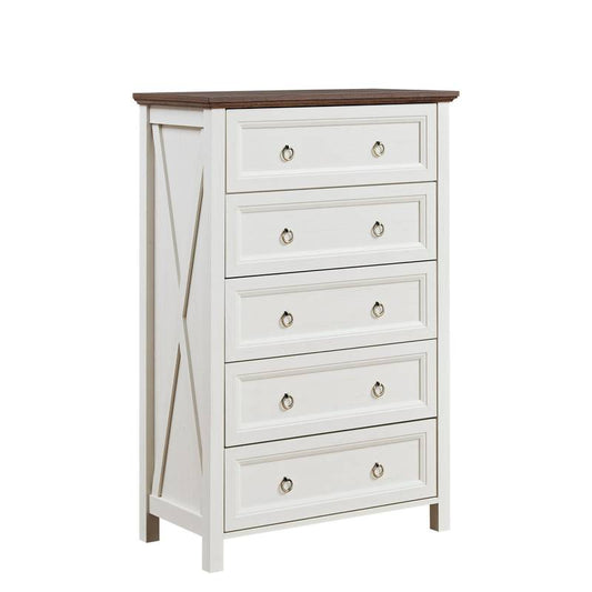 Rustic Charm 5-Drawer Dresser