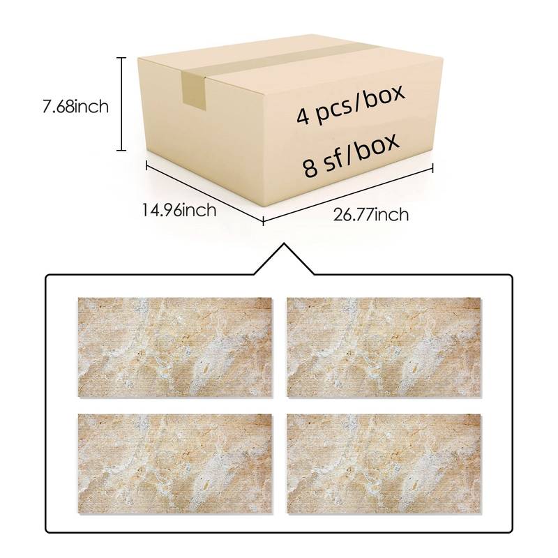 Golden Flute Marble Wall Accent