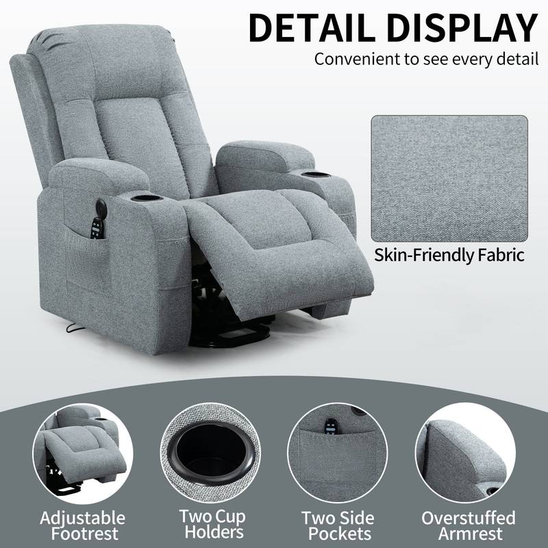 Super Comfort Lift Recliner with Massage and Heat