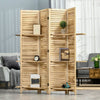 Cozy Divider – Stylish Wood Privacy Screen with Shelves