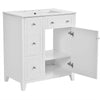 Chic Bathroom Vanity with Ceramic Sink & Smart Storage