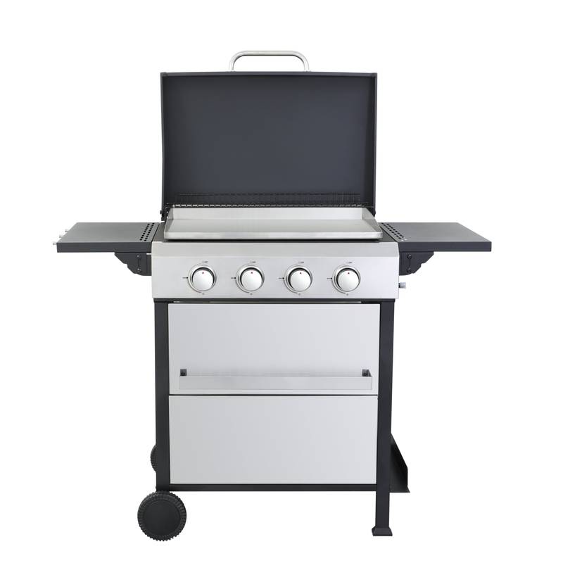 Ultimate Outdoor BBQ Grill with Foldable Table & Storage