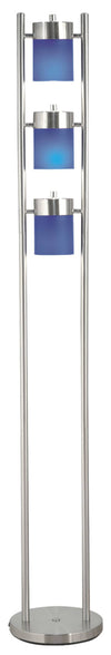 Adjustable Elegance: Stylish Blue-Head Floor Lamp