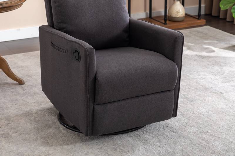 Cozy Glider Rocker Chair - Dark Gray