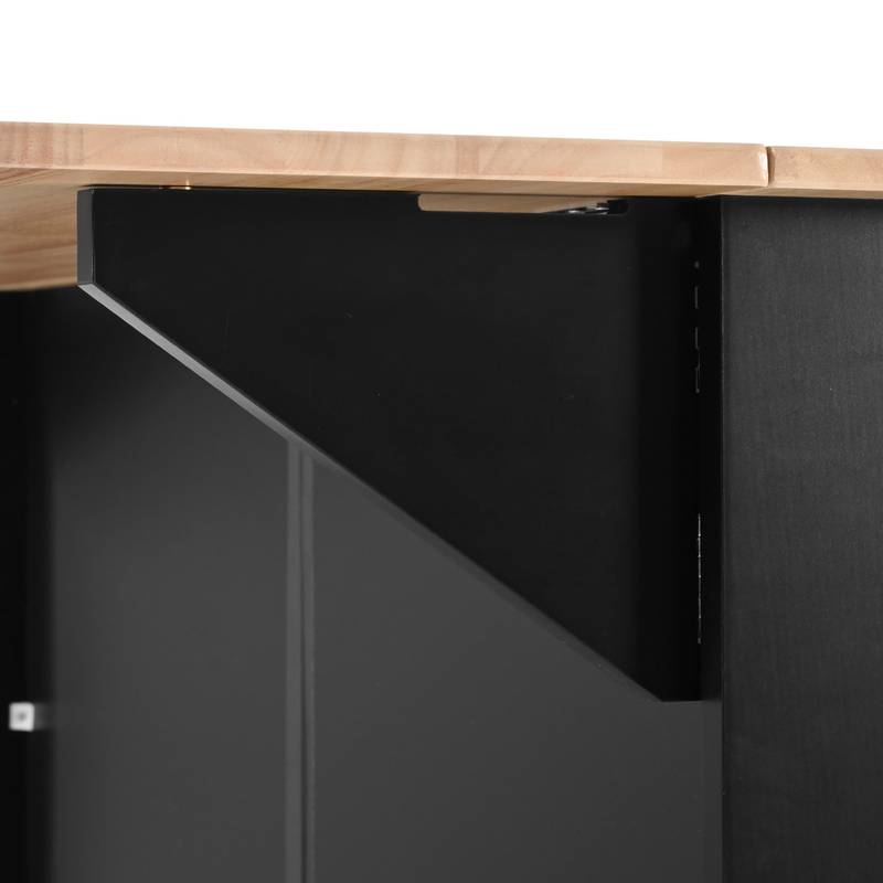 Versatile Rolling Kitchen Cart with Drop Leaf and Storage
