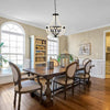 Sleek White Wooden Chandeliers