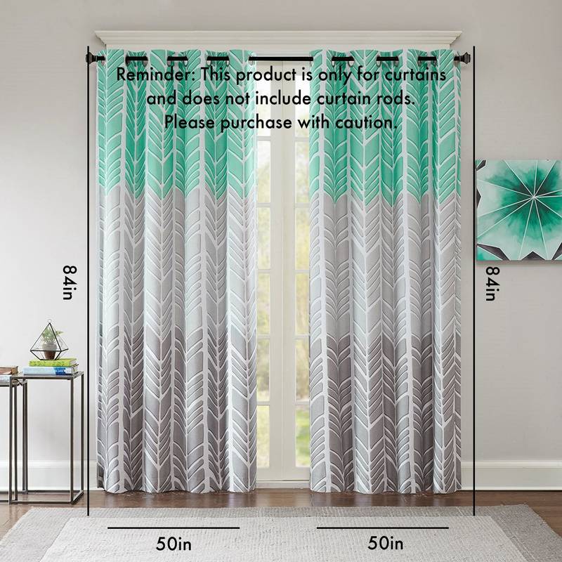 Total Blackout Printed Curtain Panel