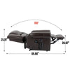 ComfortLift Massage Recliner - Genuine Leather with USB Ports