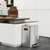 Sleek Stainless Kitchen Trash Can with Soft Close & Bags