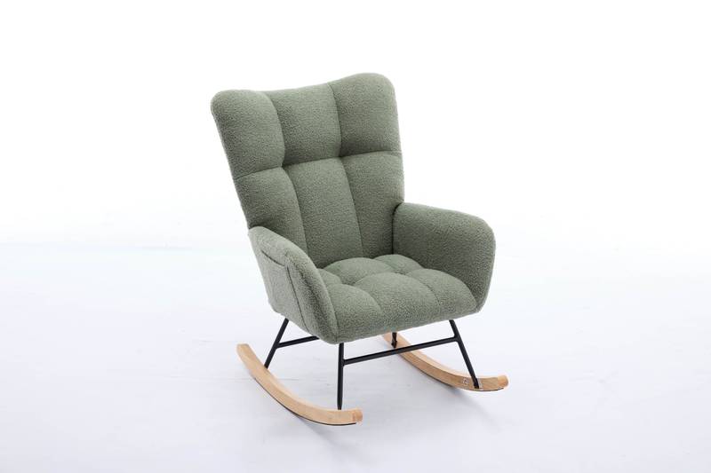 Cozy Green Rocking Glider - Perfect for Nurseries & Living Rooms