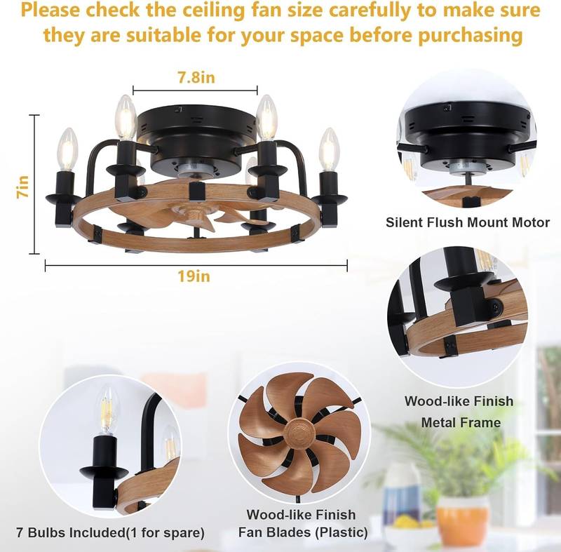 Cozy Glow Remote Ceiling Fan