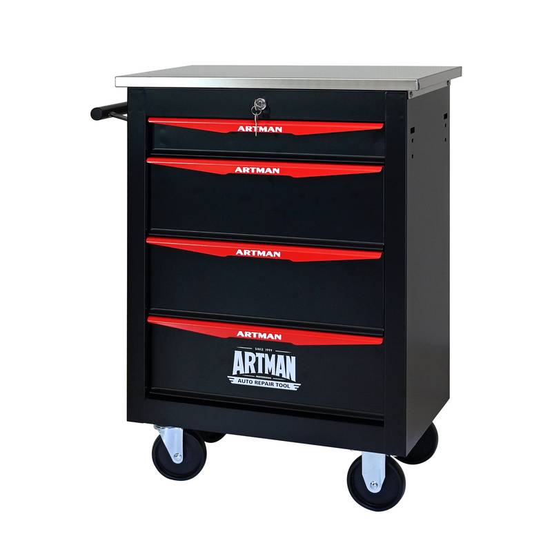 Rolling Tool Cart with Wheels - Stylish Storage for Garage and Workshop
