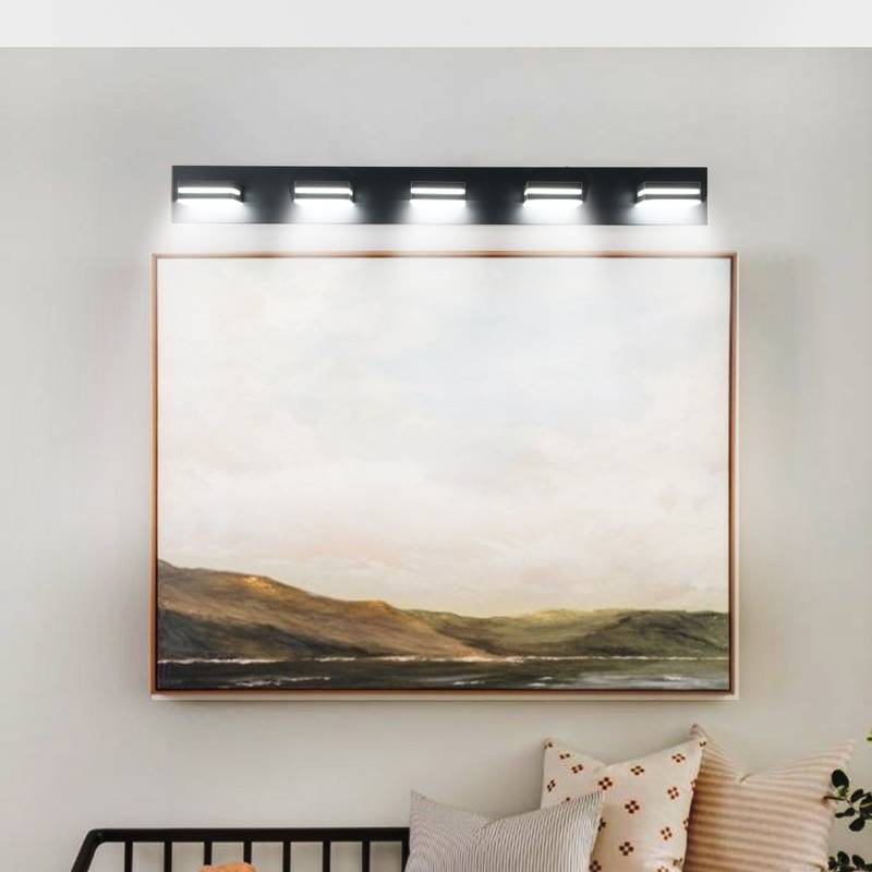 Sleek Black LED Vanity Light