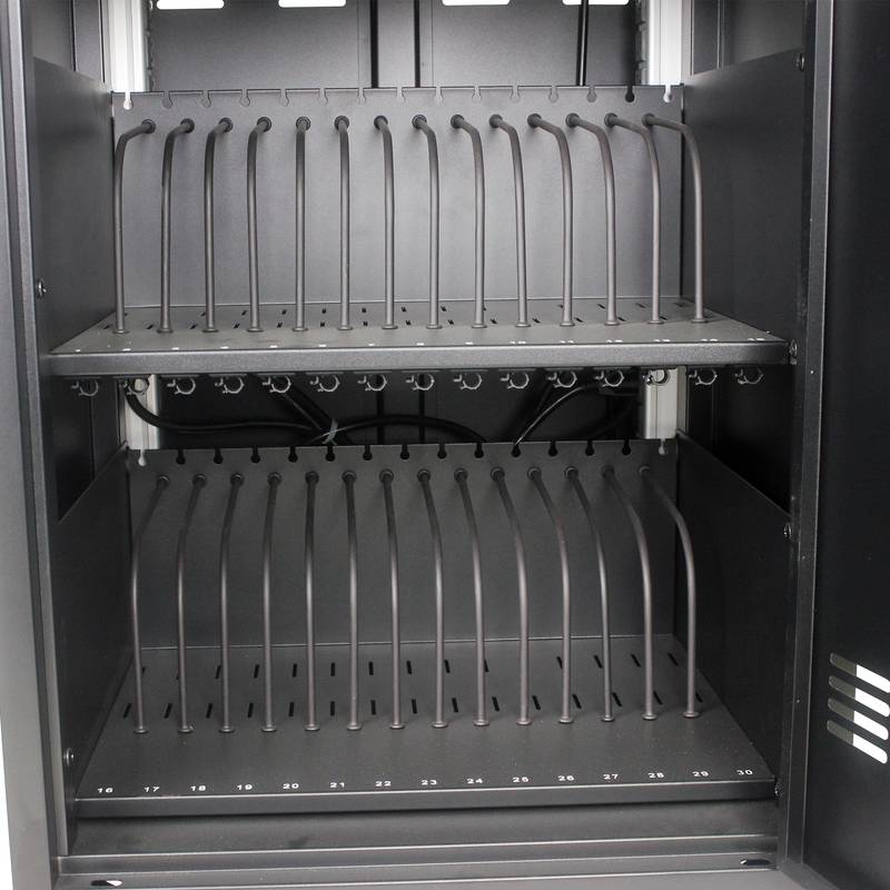 Smart Charge Cart for Tablets and Laptops with Lockable Storage