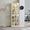 Elegant Glass Display Cabinet with Lights