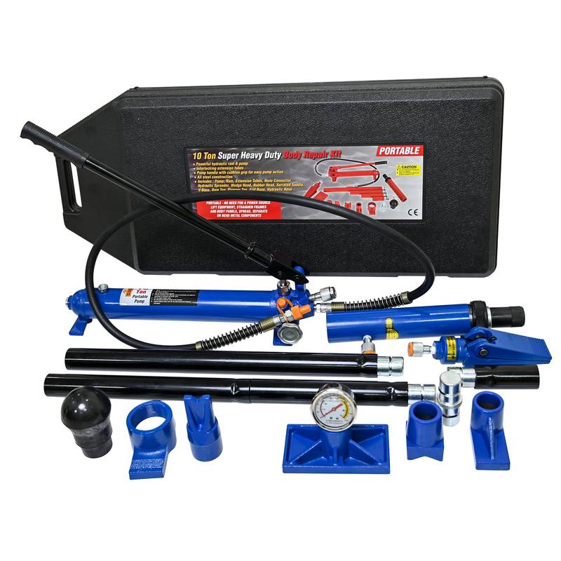 Portable Power: Hydraulic Gear in Bold Black & Blue