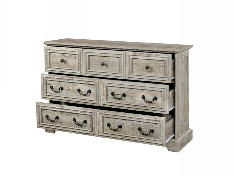 Rustic Charm 7-Drawer Dresser