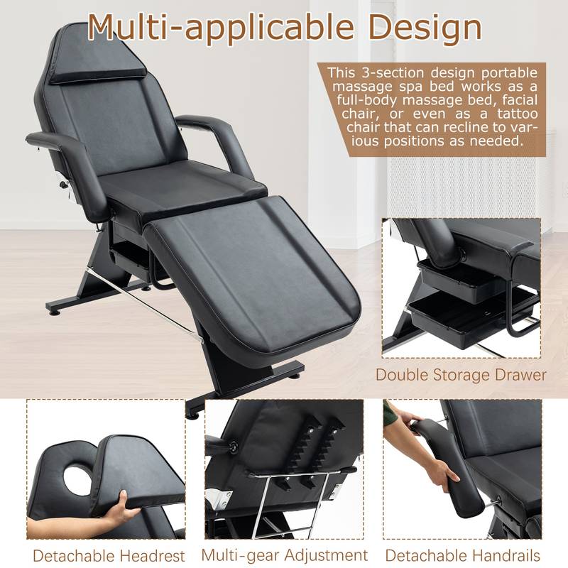 Ultimate Relaxation Tattoo Chair & Spa Bed Combo