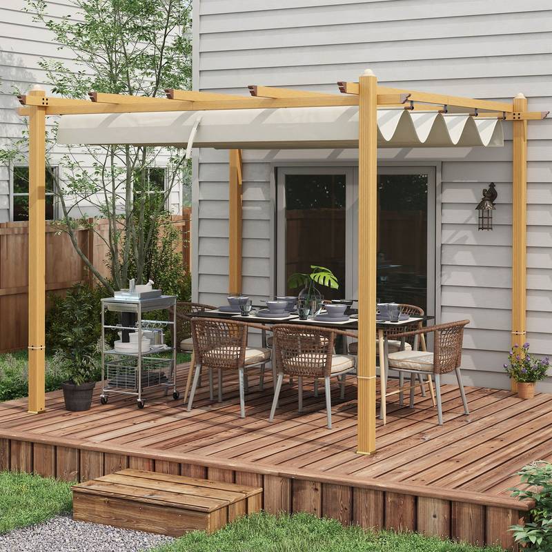 SunShade Retreat: Stylish Pergola Canopy for Your Outdoor Oasis