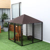 PawHut Outdoor Dog Playpen with Canopy
