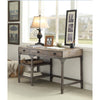 Weathered Oak & Silver Gorden Desk