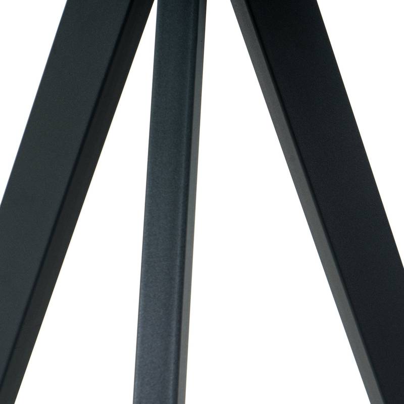 Sleek Black Metal Leg