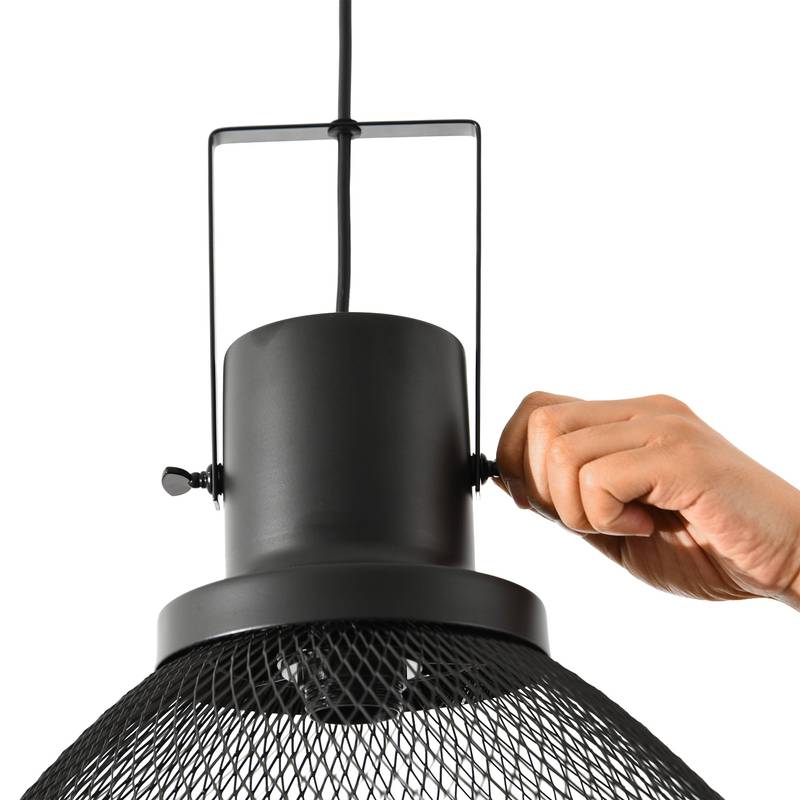 Chic Black Pendant Light – Stylish & Adjustable for Any Room
