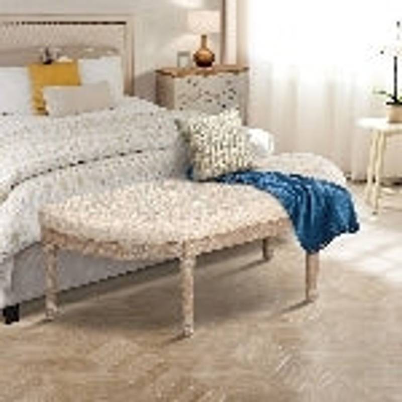 Stylish Halfmoon Entry Bench