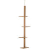 PawHut Cat Climber: Natural Play Tower with Scratch Posts