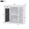 Stylish Wall-Mounted Bathroom Mirror Cabinet with Shelves