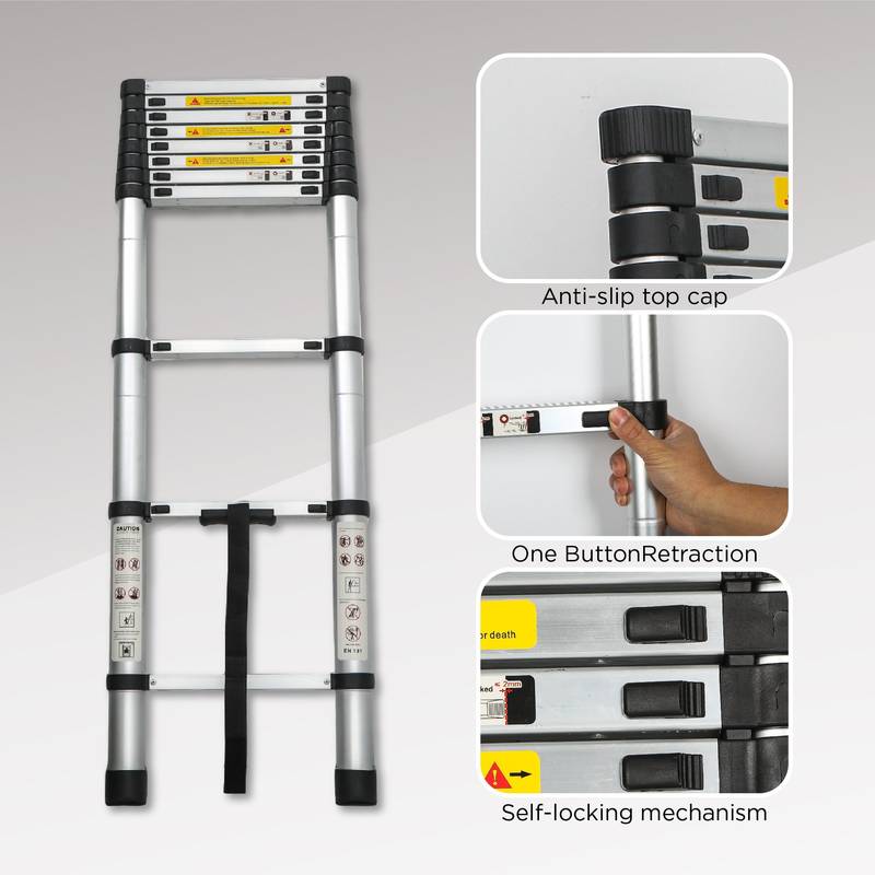Versatile Telescoping Ladder - Lightweight & Heavy-Duty!