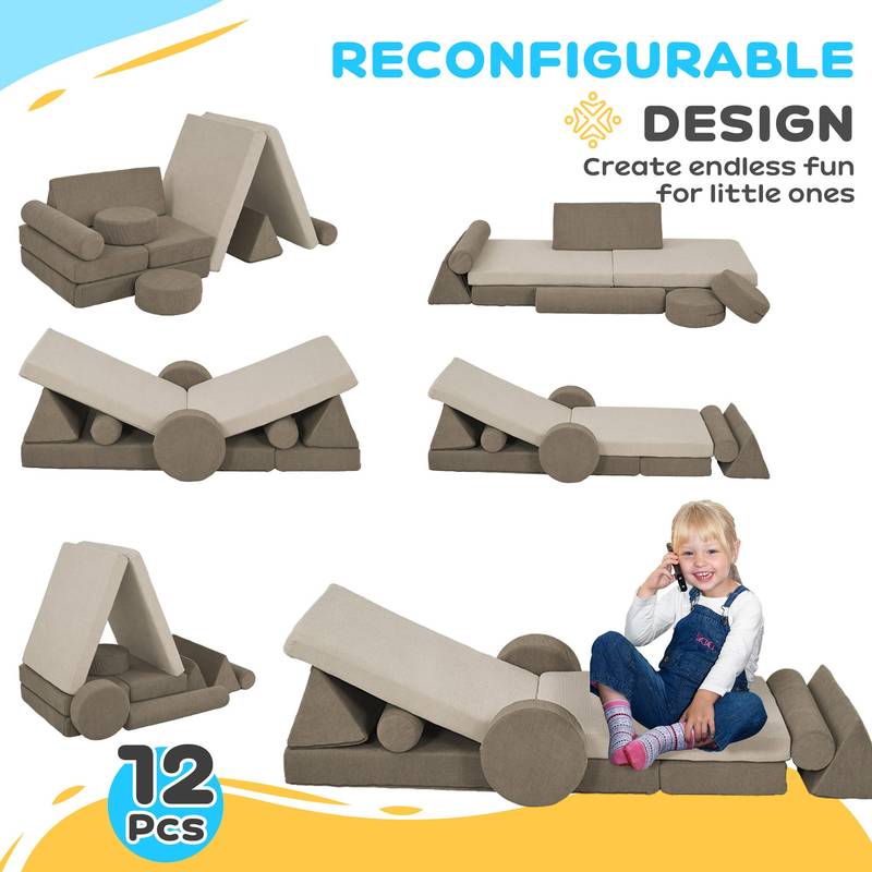 Cozy Kids Play Couch - Fun & Versatile Lounger