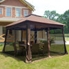 Cozy Pop-Up Canopy Gazebo with Netting and Soft Top