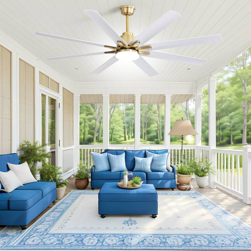 Stylish Ceiling Fan with LED Light and Remote Control