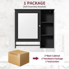 Stylish Wall-Mount Bathroom Cabinet with Mirror & Adjustable Shelves