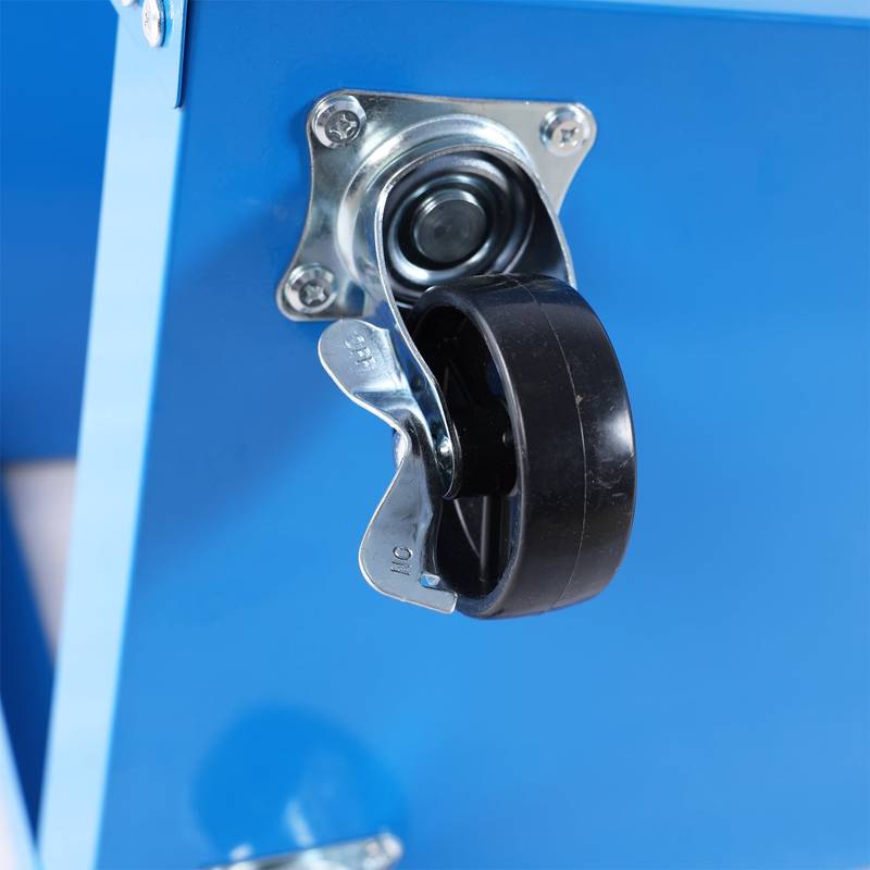 Blue Rolling Tool Cart - Heavy-Duty & Lockable!