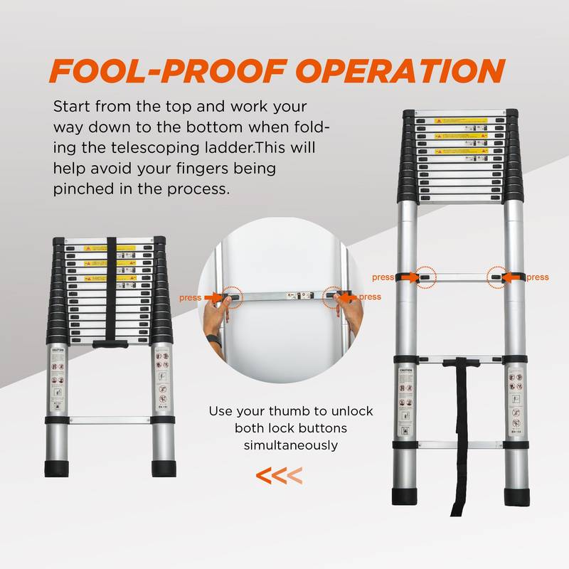 Ultimate Reach Ladder - Foldable & Portable for Any Job!