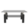Sleek Black Glass Coffee Table