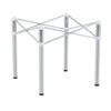 Compact Silver Folding Table Frame