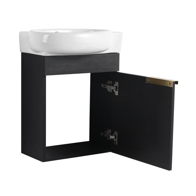 Cozy Compact Bathroom Vanity with Soft Close Doors & Sink