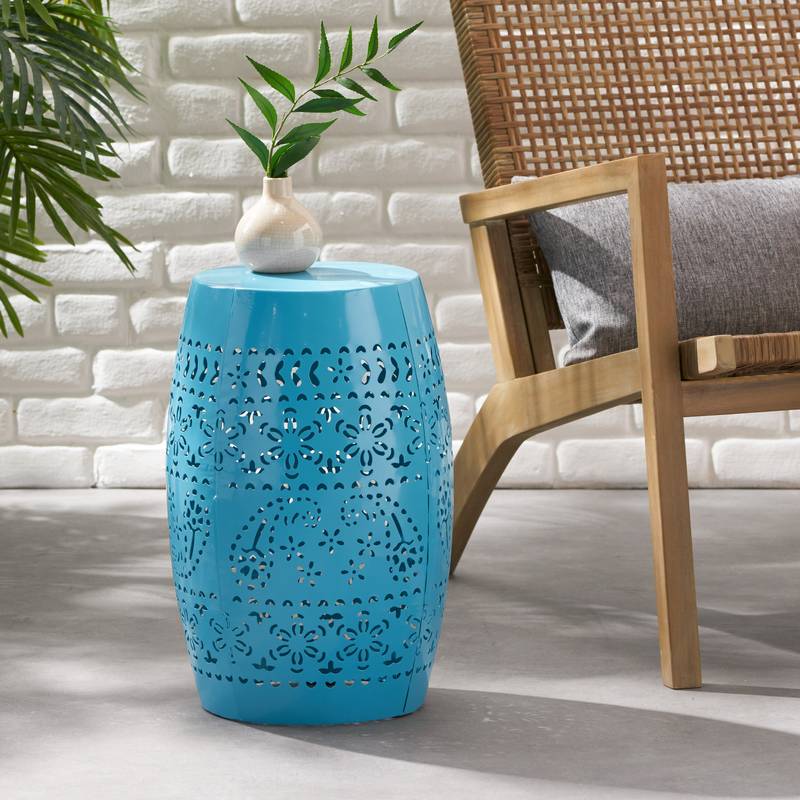 Charming Blue Ruby Side Table