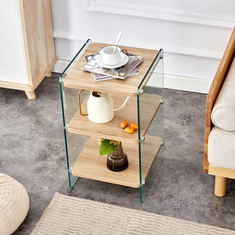 Stylish Trio Storage Nightstand