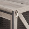 Rustic Dog Crate Table with Barn Door