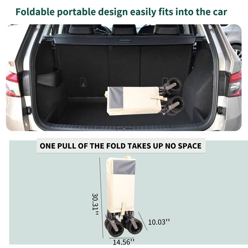 Adventure Wagon: Your All-Terrain Folding Cart for Beach, Camping & More!