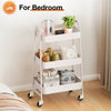 Versatile Rolling Cart: Your Go-To Metal Organizer for Home and Office