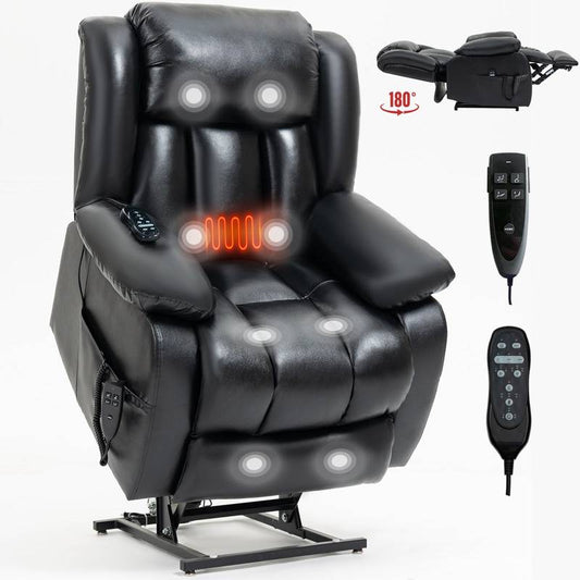 Ultimate Comfort Leather Recliner with Massage & Heat