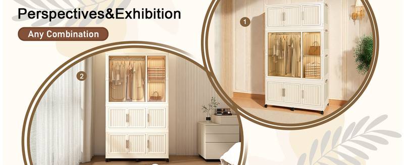 Chic Storage Closet - Portable Wardrobe Organizer